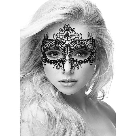 Queen High Quality Bondage Lace Eye Mask by Shots Toys