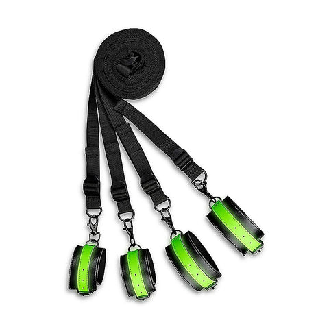 Bed Bindings Restraint Kit Glow in the Dark by Shots Toys