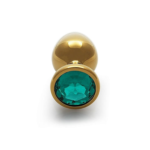 Round Gem Metal Butt Plug Medium by Shots Toys