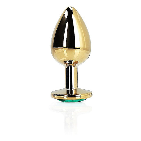 Round Gem Metal Butt Plug Medium by Shots Toys