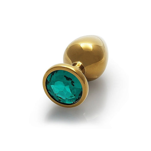 Round Gem Metal Butt Plug Medium by Shots Toys
