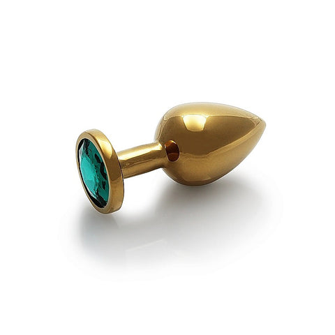 Round Gem Metal Butt Plug Medium by Shots Toys