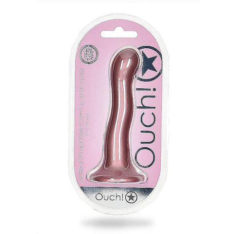 Ultra Soft Silicone Curvy G-Spot Dildo by Shots Toys