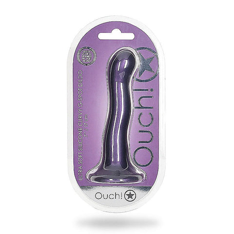 Ultra Soft Silicone Curvy G-Spot Dildo by Shots Toys
