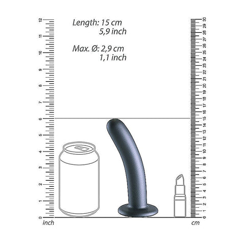 Smooth Silicone G-spot Suction Cup Dildo by Shots Toys