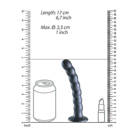 Beaded Suction Cup G-Spot Dildo by Shots Toys
