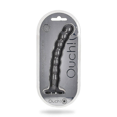 Suction Base Beaded G-Spot Dildo by Shots Toys