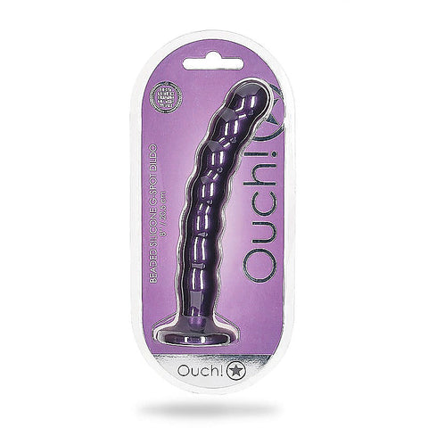 Suction Base Beaded G-Spot Dildo by Shots Toys
