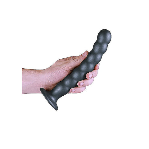 Suction Base Beaded G-Spot Dildo by Shots Toys
