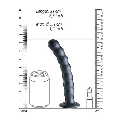 Suction Base Beaded G-Spot Dildo by Shots Toys