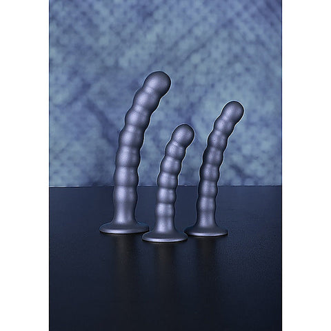 Suction Base Beaded G-Spot Dildo by Shots Toys