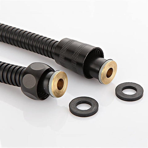 Stainless Steel Kink Free Shower Hose Black by BDStyle