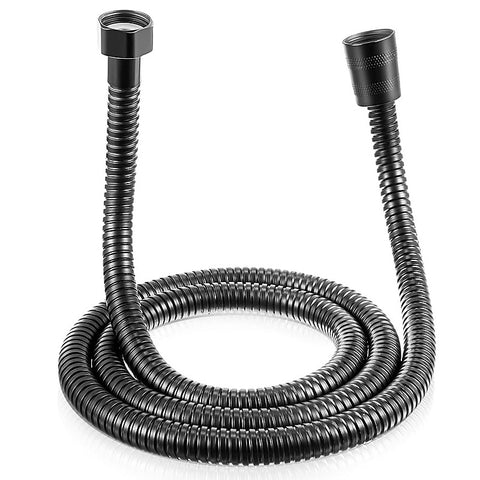 Stainless Steel Kink Free Shower Hose Black by BDStyle