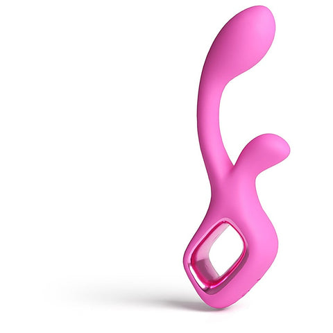 Pretty in Pink Velvet G Spot Rabbit Vibrator by NS Novelties