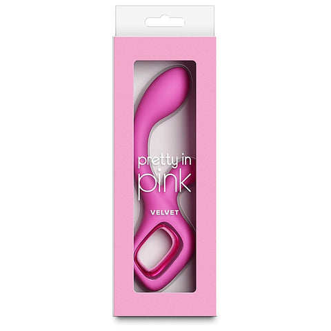 Pretty in Pink Velvet G Spot Rabbit Vibrator by NS Novelties