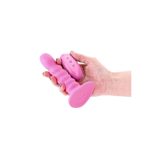 Colours Ribbed 5 inch Remote Control Dildo by NS Novelties