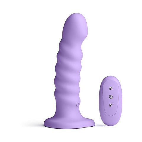 Colours Ribbed 6 inch Remote Control Dildo by NS Novelties