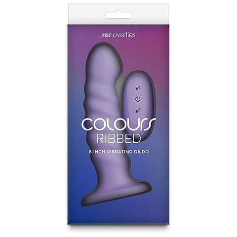 Colours Ribbed 6 inch Remote Control Dildo by NS Novelties