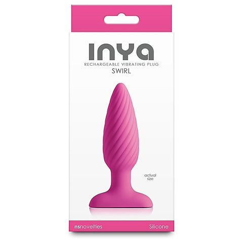 INYA Swirl Vibrating Anal Plug by NS Novelties