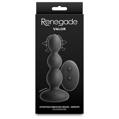Renegade Valor Vibrating Anal Plug Bead by NS Novelties
