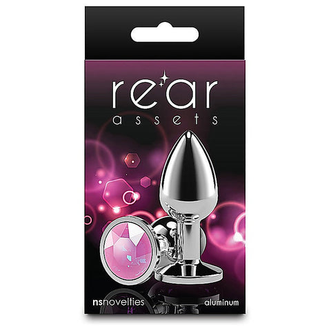 Rear Assets Silver Coloured Gem Butt Plug Small