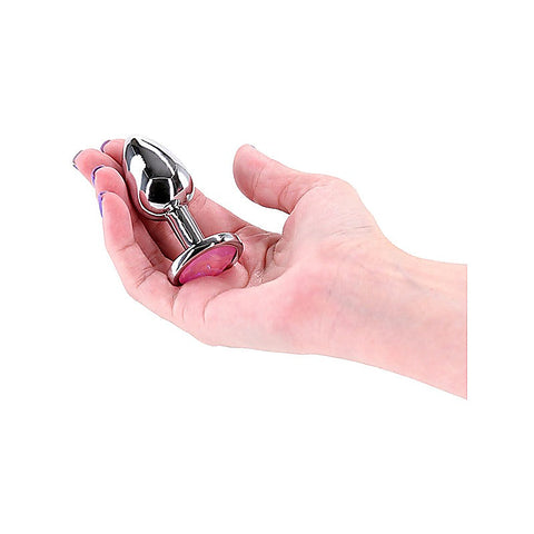 Rear Assets Silver Coloured Gem Butt Plug Small