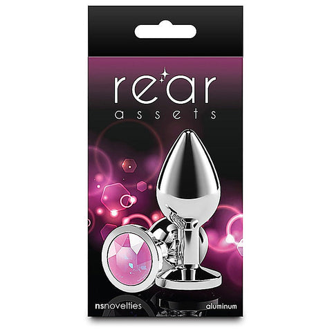 Rear Assets Silver Coloured Gem Butt Plug Medium