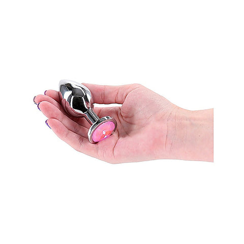 Rear Assets Silver Coloured Gem Butt Plug Medium