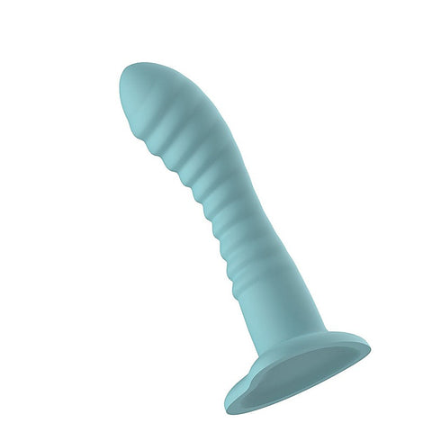 Liquid Silicone 18 cm Ridged Dildo by Passion Play