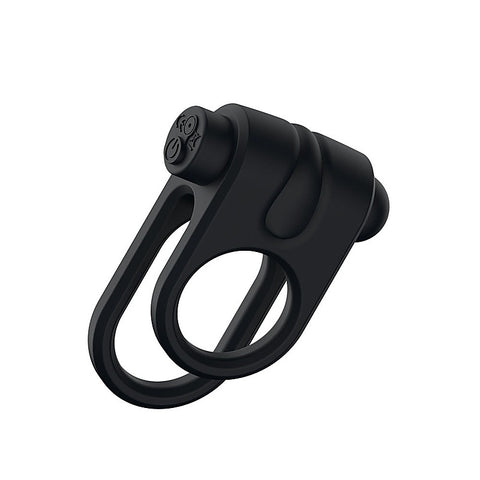 Silicone USB Rechargeable Cock & Balls Ring by Passion Play
