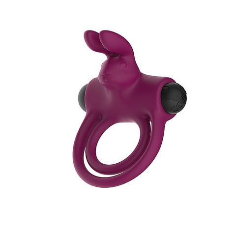 Silicone Rabbit Vibrating Penis and Balls Cock Ring