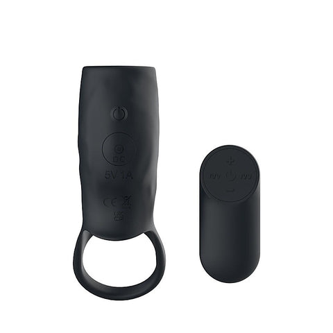 Remote Control Vibrating Cockring Sleeve by Passion Play