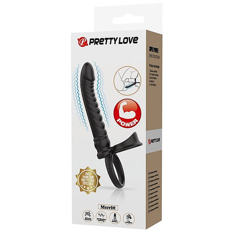 Merritt Vibrating Cockring with Anal Probe by Baile