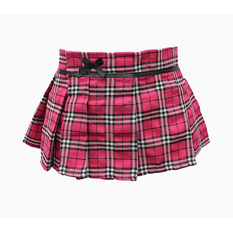 Tartan Wrap Style Skirt With Velcro Closure