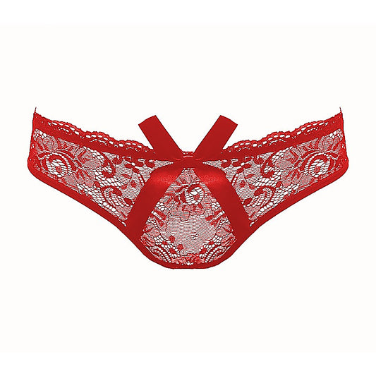 Sexy Womens Full Lace Crotchless Panties by Love In Leather