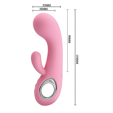 Chris 7 Functions Silicone Rabbit Vibrator by Baile