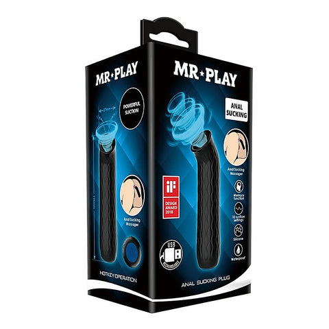 MR Play Rechargeable Anal Sucking Butt Plug by Baile