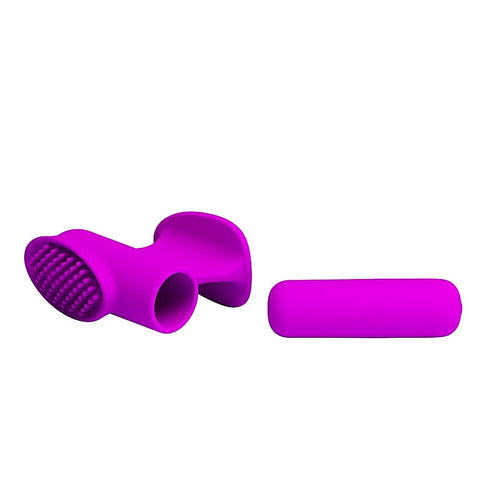 Freda 12 Functions Rechargeable Finger Sleeve Vibrator