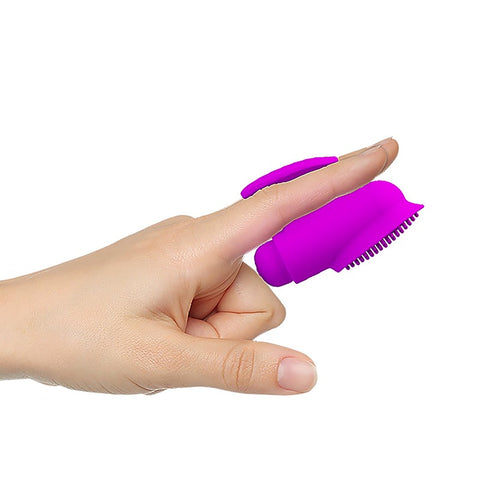 Freda 12 Functions Rechargeable Finger Sleeve Vibrator
