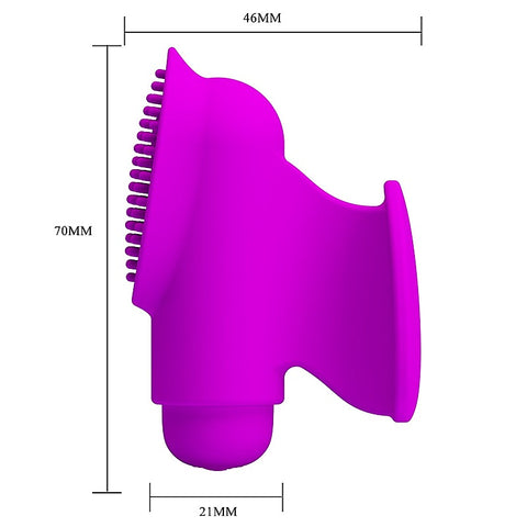 Freda 12 Functions Rechargeable Finger Sleeve Vibrator