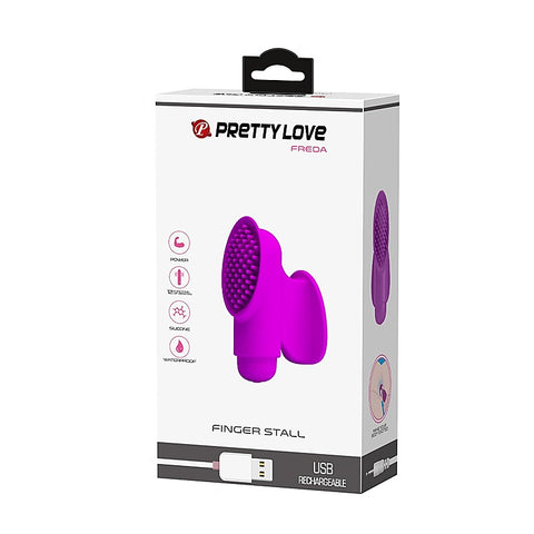 Freda 12 Functions Rechargeable Finger Sleeve Vibrator