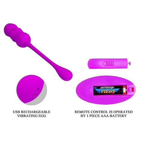 Leshy Remote Control Multi Functions Egg Massager by Baile