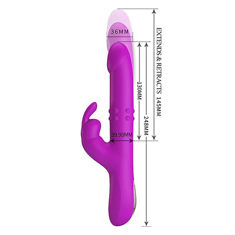 Rotating and Thrusting Rabbit Vibrator by Baile