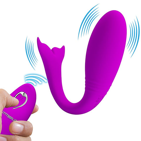 Jordyn Whale Remote Control Couples Vibrator by Baile