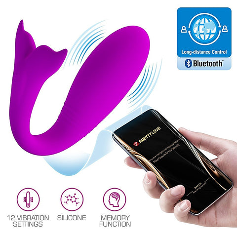 Jayleen Whale Remote Control Couples Vibrator by Baile