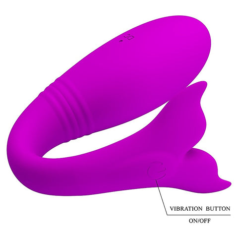 Jayleen Whale Remote Control Couples Vibrator by Baile
