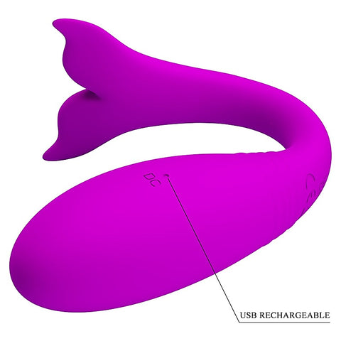 Jayleen Whale Remote Control Couples Vibrator by Baile