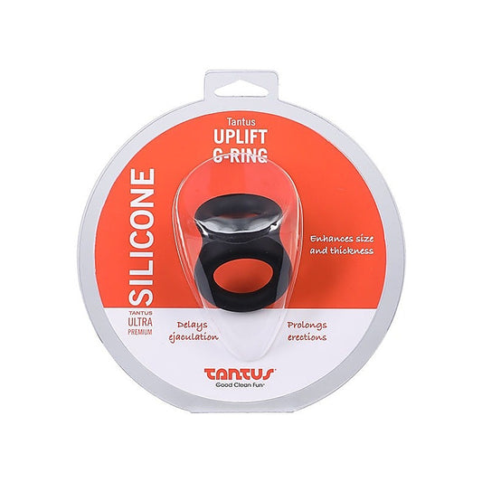 Uplift Silicone Cock Ring Onyx by Tantus