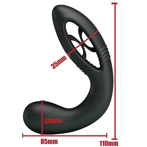 Rechargeable and Vibrating Silicone Butt Plug by Baile
