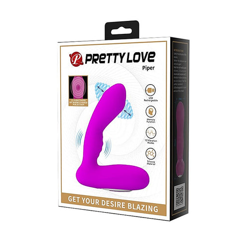 Piper USB Rechargeable Silicone Prostate Vibrator by Baile